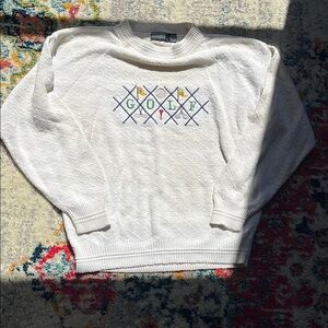 Classic White Crewneck Sweater